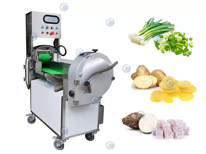 Commercial vegetable cutting machine