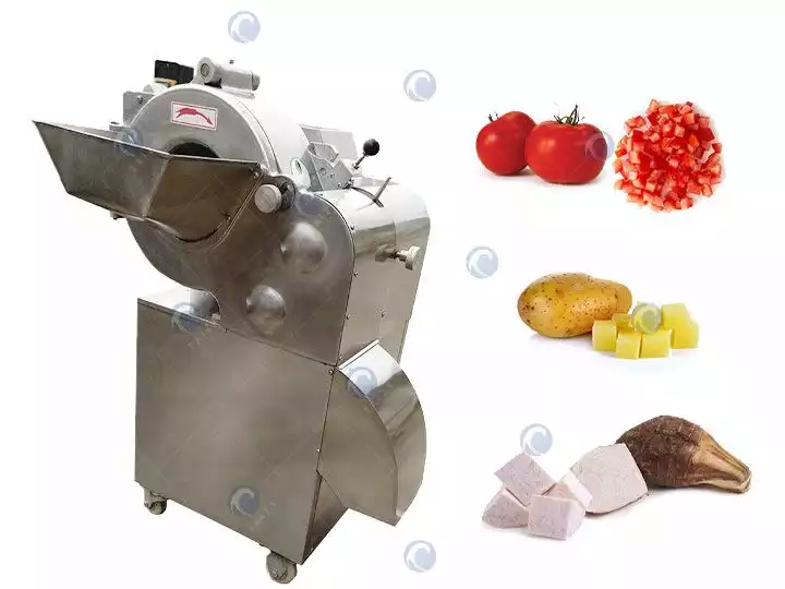 Commercial vegetable dicing machine