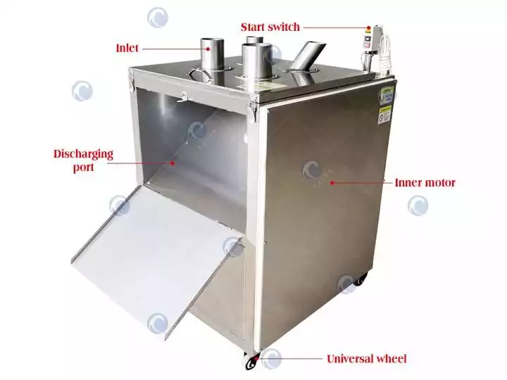 Estructura de la máquina cortadora de frutas1