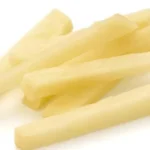 Batatas fritas feitas pela máquina cortadora de batata