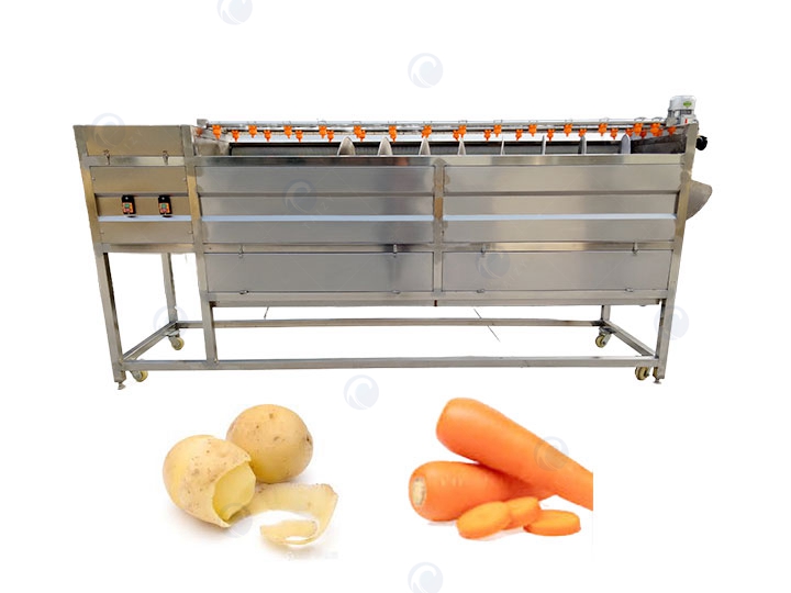 Carrot peeler machine