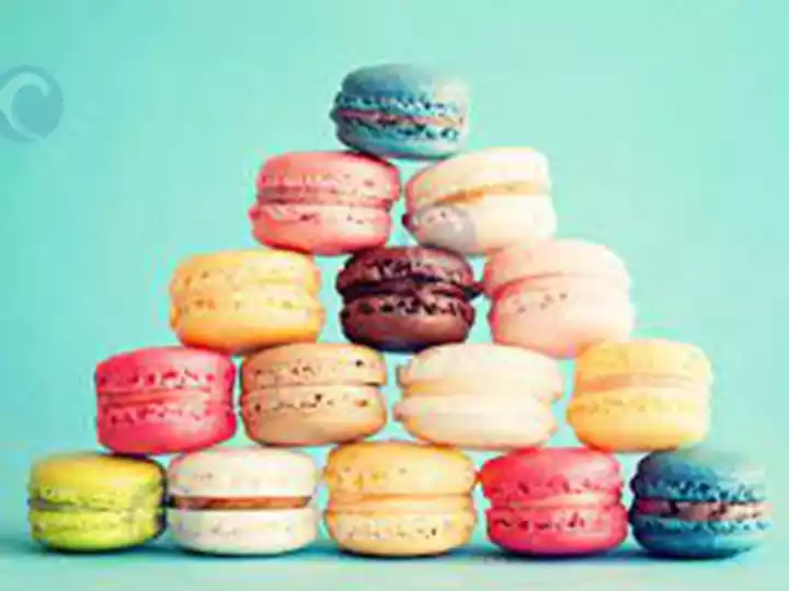 Macarons são ricos em açúcar